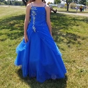 Girls Size 10 Royal Blue Dress